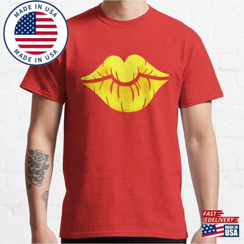 Yellow Lips Classic T-Shirt Unisex